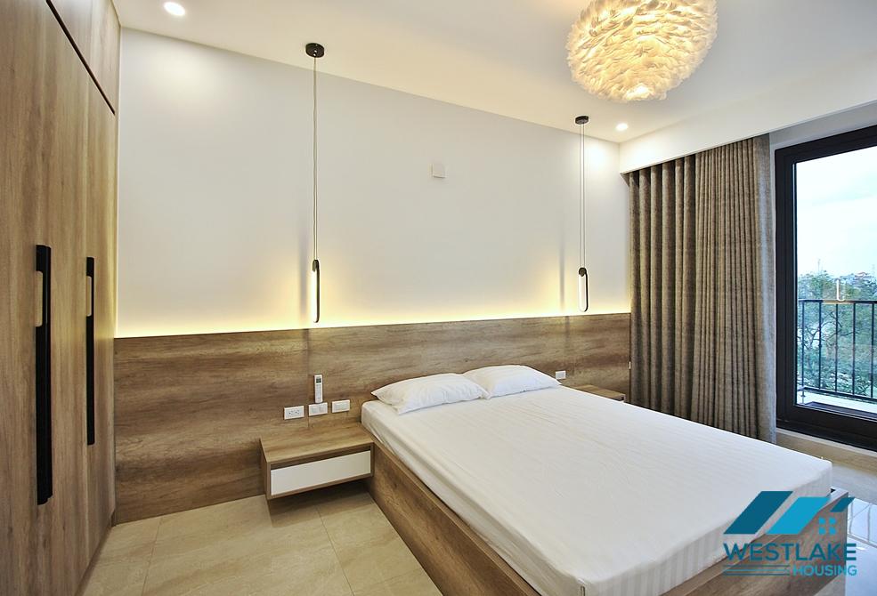 Morden and lake view apartment for rent in To Ngoc Van st, Tay Ho District
