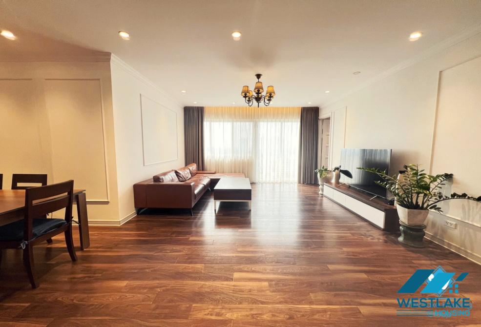 A good quality 04 bedrooms apartment for rent in E4 Tower, Ciputra, Tay Ho, Hanoi