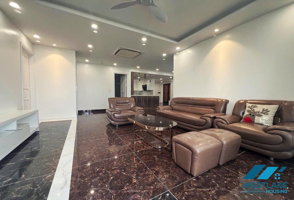 Newly renovated and spacious 04 bedrooms apartment for rent in E Tower, Ciputra area, Ha Noi