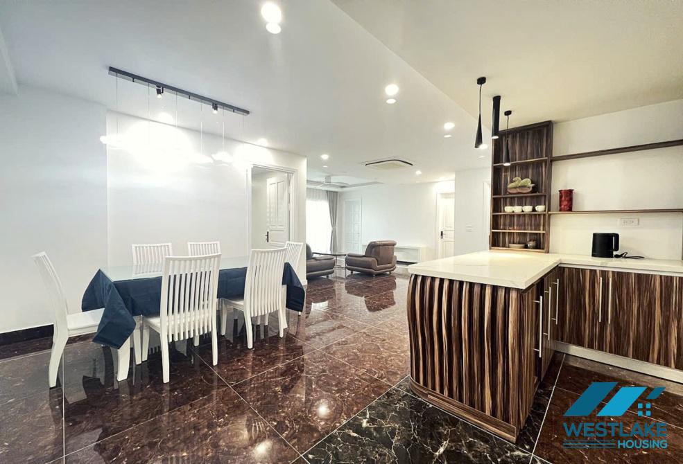Newly renovated and spacious 04 bedrooms apartment for rent in E Tower, Ciputra area, Ha Noi
