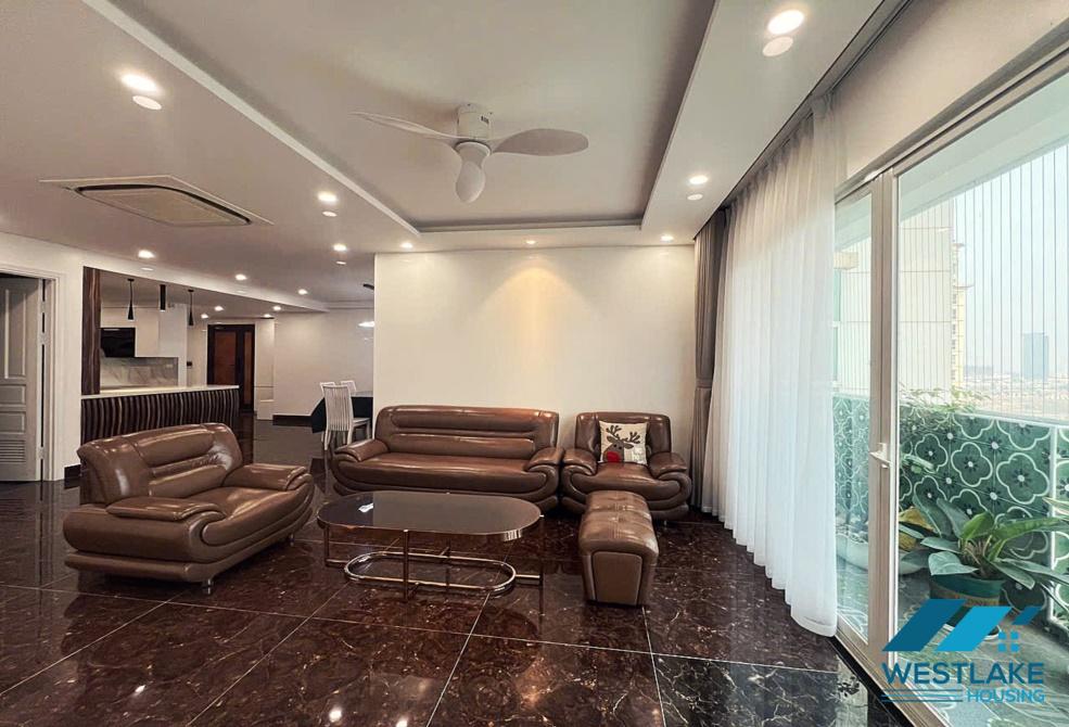 Newly renovated and spacious 04 bedrooms apartment for rent in E Tower, Ciputra area, Ha Noi