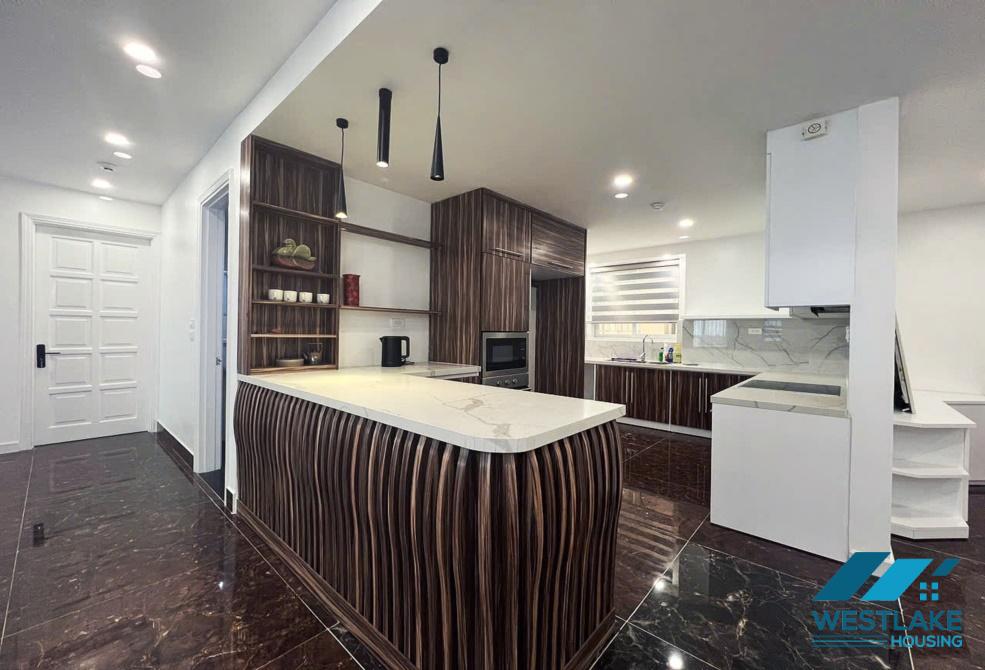 Newly renovated and spacious 04 bedrooms apartment for rent in E Tower, Ciputra area, Ha Noi
