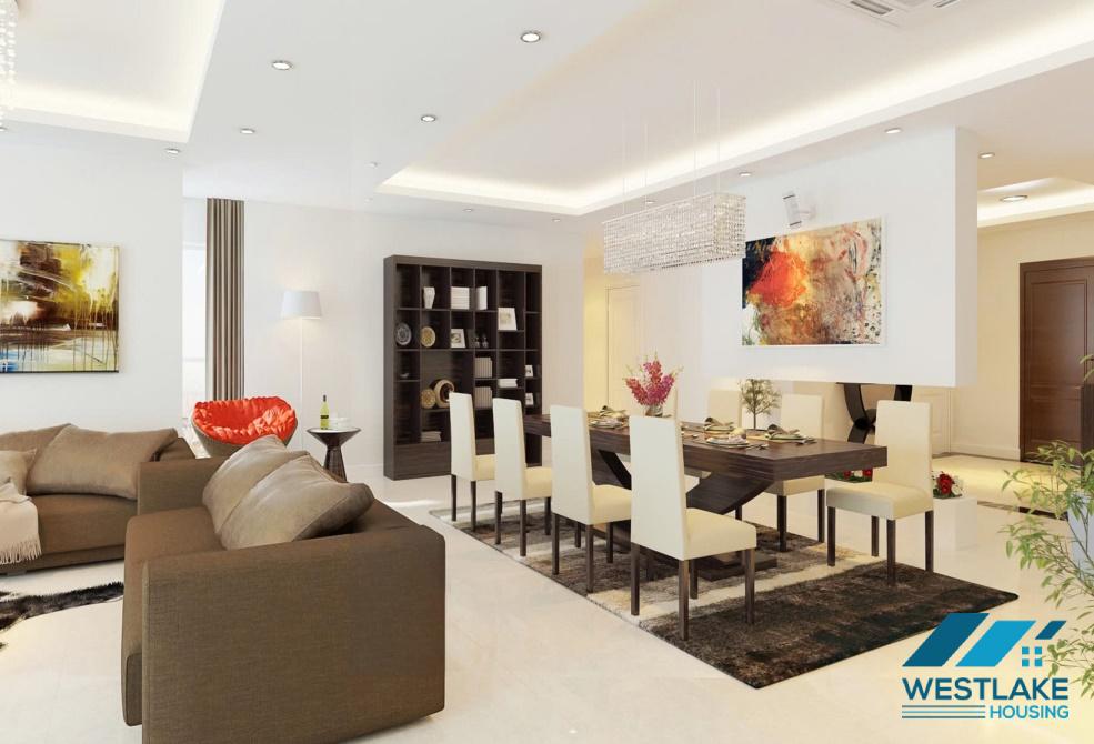 Cho thuê căn hộ 4 phòng ngủ view hồ và sân golf tại tòa nhà L1, Ciputra, Tây Hồ