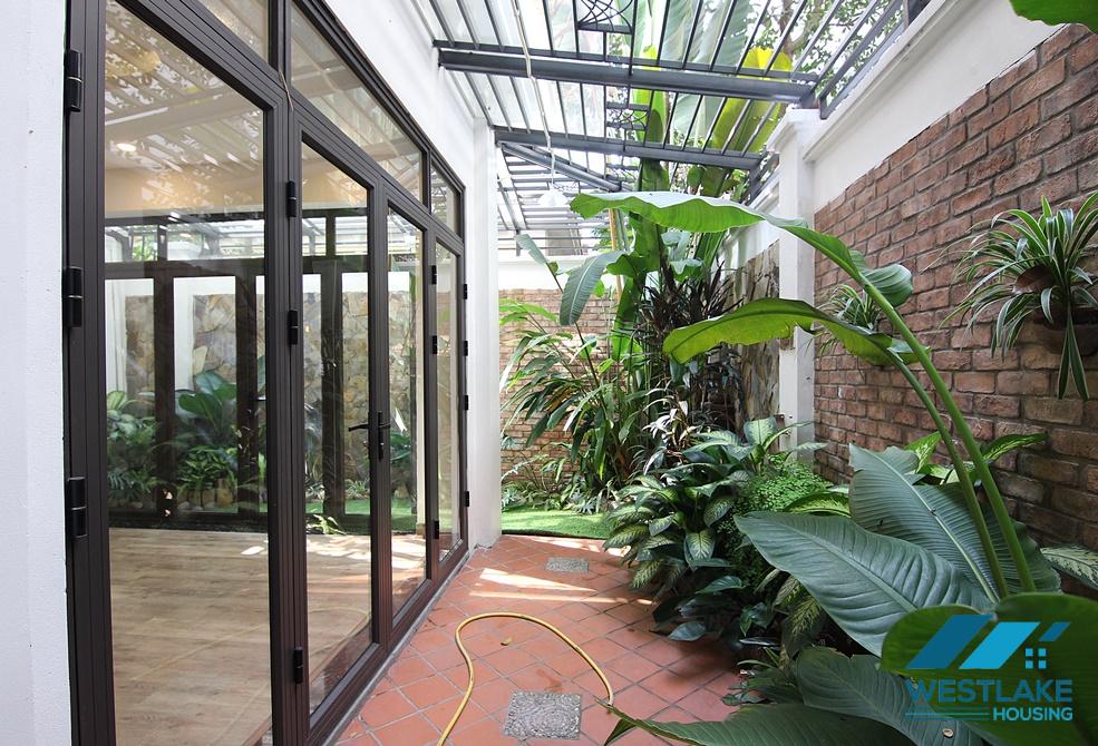 Unfurnished house for rent, renovated in D Block, Ciputra, Tay Ho, Hanoi