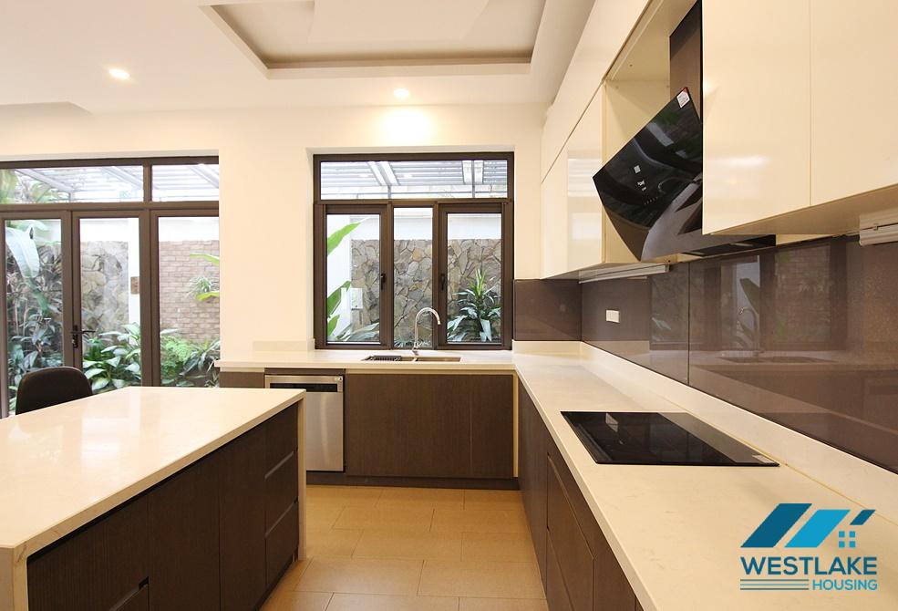 Unfurnished house for rent, renovated in D Block, Ciputra, Tay Ho, Hanoi