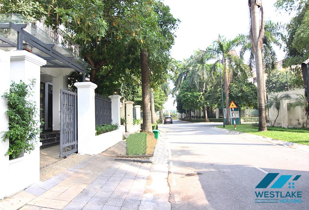 Unfurnished house for rent, renovated in D Block, Ciputra, Tay Ho, Hanoi
