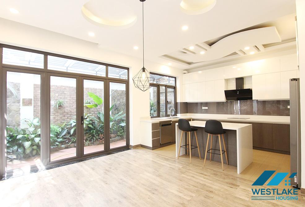Unfurnished house for rent, renovated in D Block, Ciputra, Tay Ho, Hanoi
