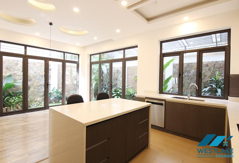 Unfurnished house for rent, renovated in D Block, Ciputra, Tay Ho, Hanoi