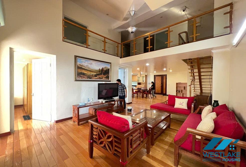 A duplex apartment for rent in E Tower, Ciputra, Tay Ho, Ha Noi