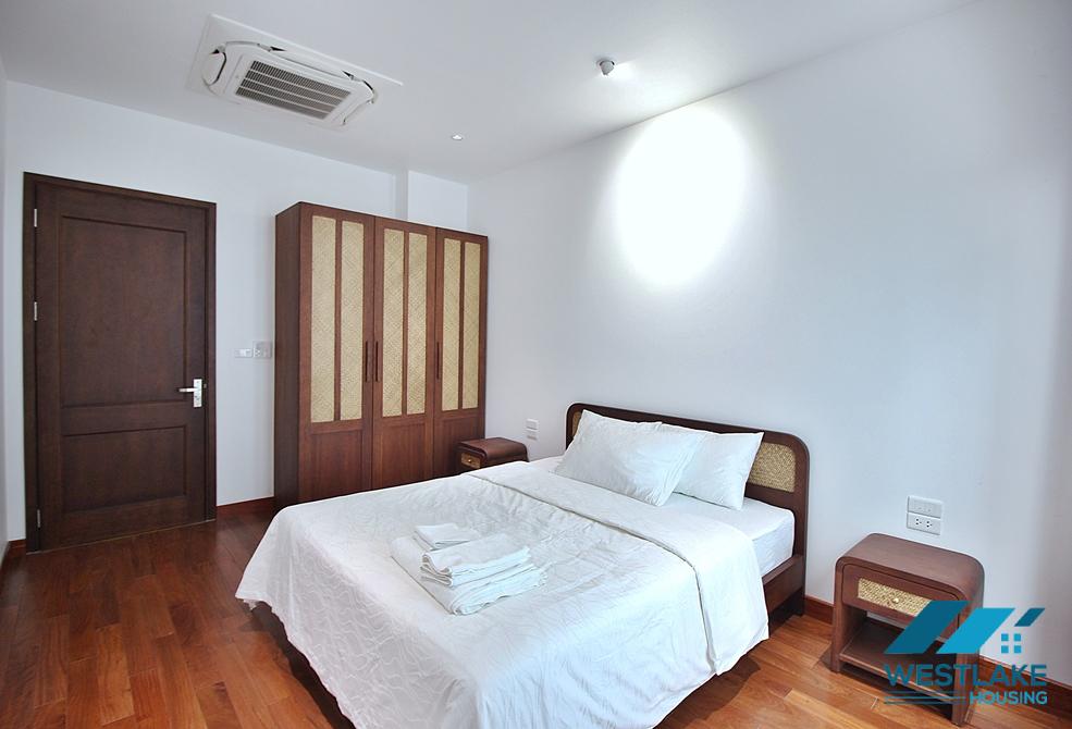 Lake view, new three bedrooms apartment for lease in Tu Hoa st, Tay Ho