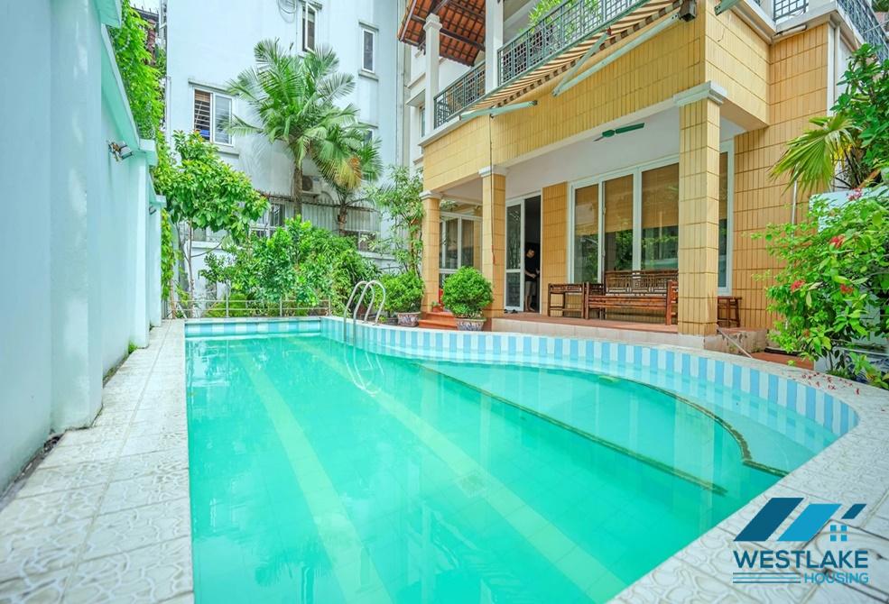 Nhà Đẹp 4 Phòng Ngủ Có Hồ Bơi Ngoài Trời Cho Thuê Tại Tây Hồ, Hà Nội