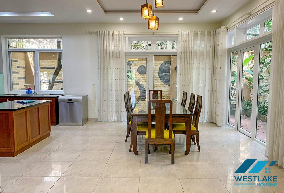 A nice villa for rent in C Block, near Unis School, Ciputra, Tay Ho, Ha Noi