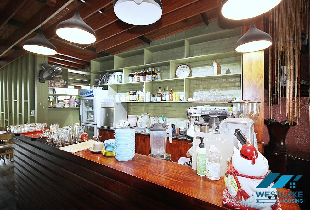 Green coffee or restaurant for rent in To Ngoc Van st, Tay Ho