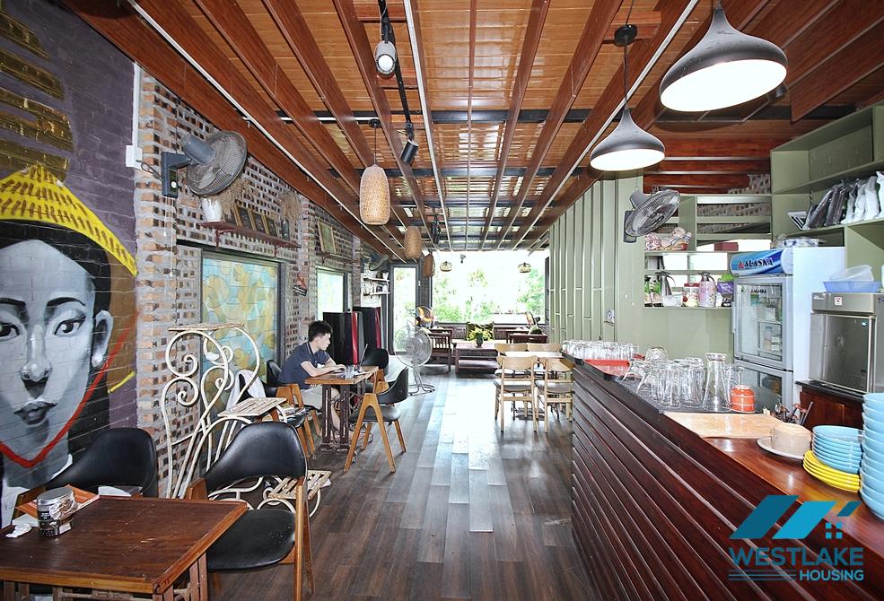 Green coffee or restaurant for rent in To Ngoc Van st, Tay Ho