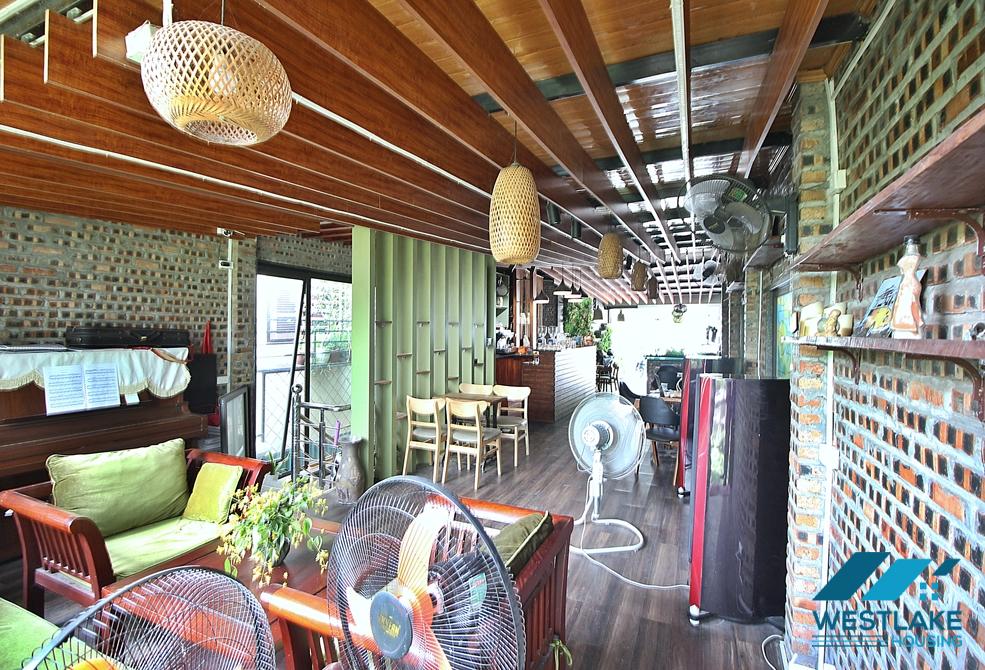 Green coffee or restaurant for rent in To Ngoc Van st, Tay Ho