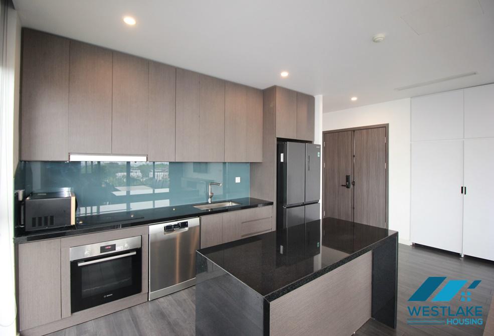 Brand new and lake view 3 beds apartment for rent in Tay Ho area