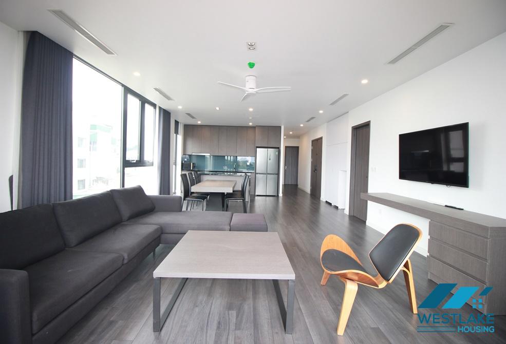 Brand new and lake view 3 beds apartment for rent in Tay Ho area
