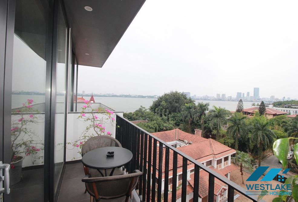 Brand new and lake view 3 beds apartment for rent in Tay Ho area