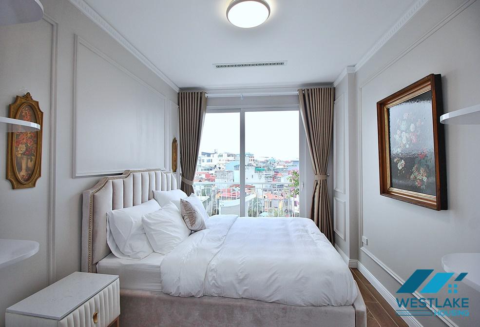 Lake view and luxurious 4 beds apartment for rent in Xuan Dieu st, Tay Ho