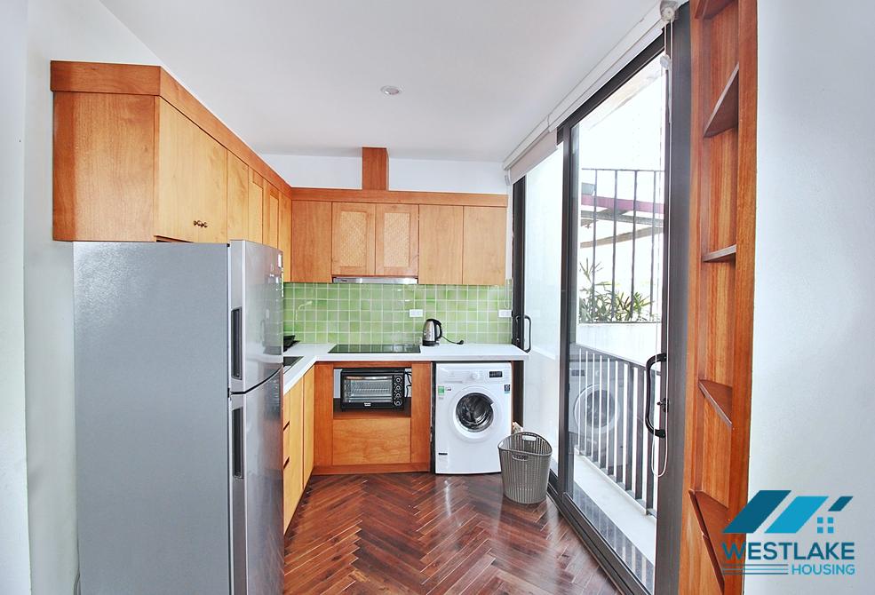 Lake view and high floor 1 bedroom apartment for rent in Tu Hoa st, Tay Ho