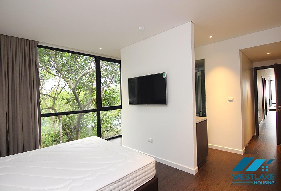A marvelous apartment with beautiful West Lake view for rent in Tay Ho, Ha Noi