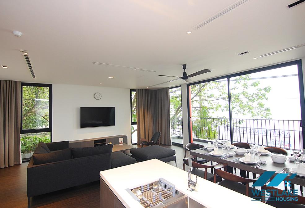 A marvelous apartment with beautiful West Lake view for rent in Tay Ho, Ha Noi