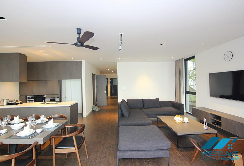 A marvelous apartment with beautiful West Lake view for rent in Tay Ho, Ha Noi