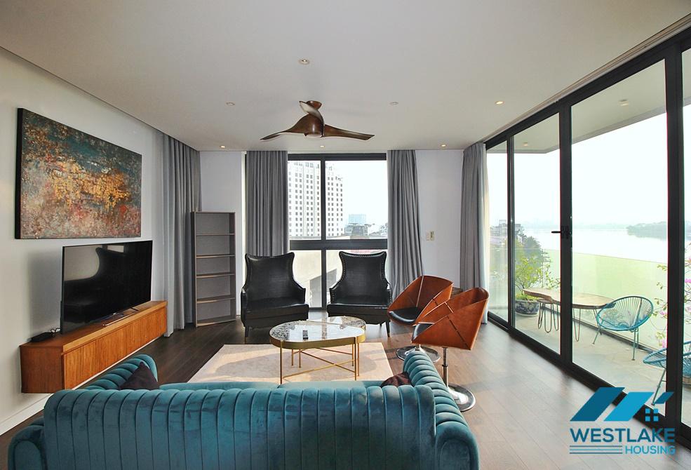 Cho Thuê Căn Hộ 3 Phòng Ngủ Đẹp, Hiện Đại, Ban Công View Hồ, Thoáng Sáng Tại Xuân Diệu, Tây Hồ