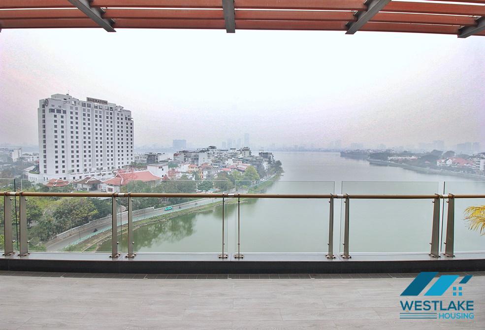 Amazing lake view serviced apartment for rent on Xuan Dieu Street, Tay Ho, Ha Noi