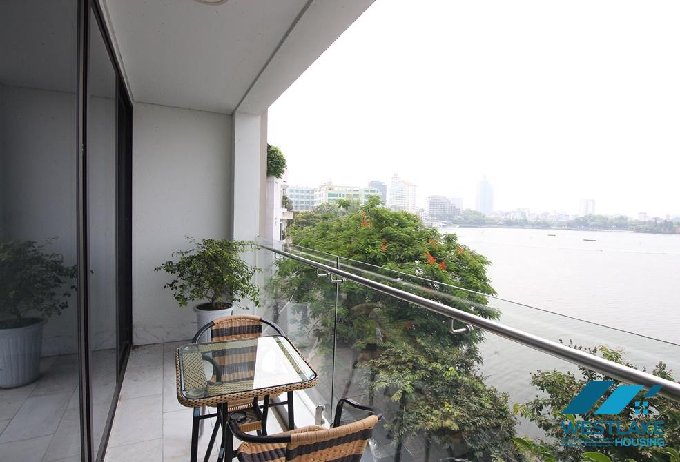 A lake view 2 bedroom apartment in Yen phu village, Tay ho