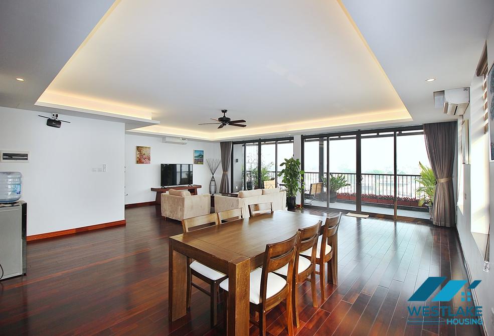Căn Hộ 3 Phòng Ngủ Đẹp Thoáng Sáng, Ban Công Rộng View Hồ Cho Thuê Tại Từ Hòa, Tây Hồ, Hà Nội