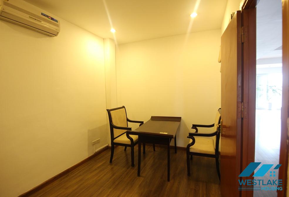 Lake view with big balcony apartment for rent in Xuan Dieu st, tay Ho district