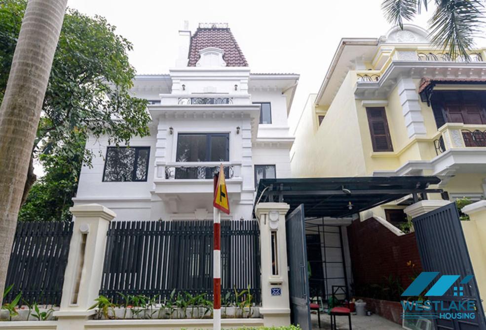Beautiful renovated villa for rent in C Block, Ciputra compound, Tay Ho, Ha Noi