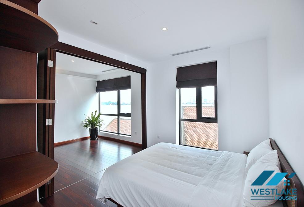 Căn Hộ 4 Phòng Ngủ Rộng Đẹp, Ban Công View Hồ Cho Thuê Tại Từ Hoa, Tây Hồ.