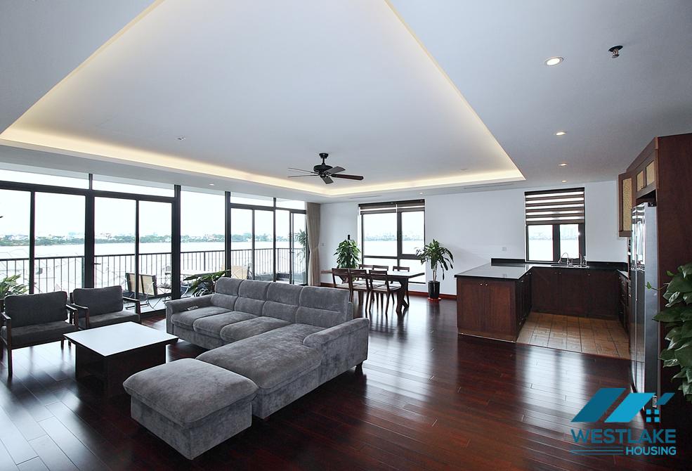 Căn Hộ 4 Phòng Ngủ Rộng Đẹp, Ban Công View Hồ Cho Thuê Tại Từ Hoa, Tây Hồ.