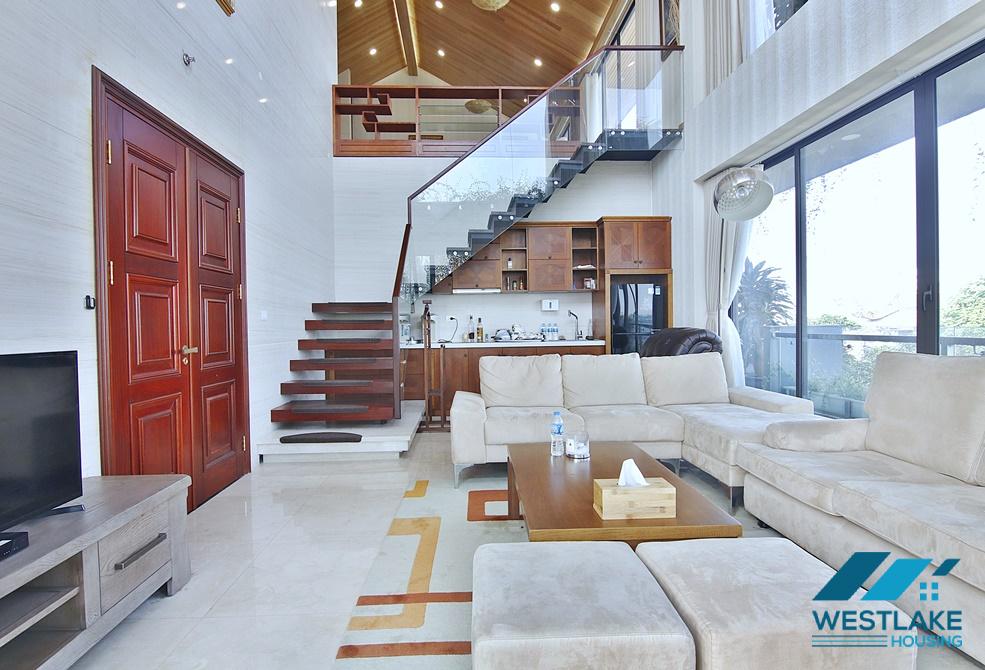 Luxury Elegant and Stylish duplex apartment for rent in Tay Ho, Ha Noi