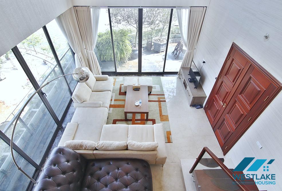 Luxury Elegant and Stylish duplex apartment for rent in Tay Ho, Ha Noi