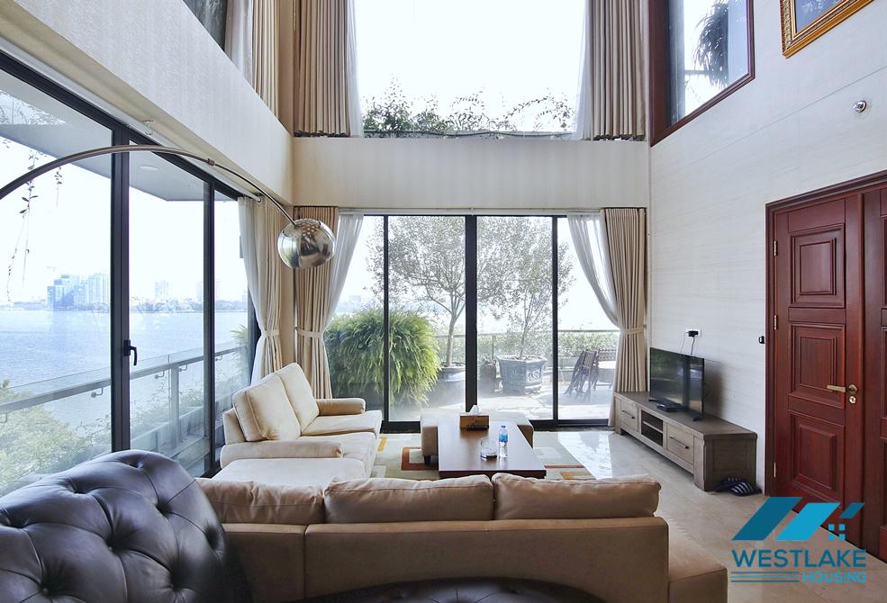 Luxury Elegant and Stylish duplex apartment for rent in Tay Ho, Ha Noi