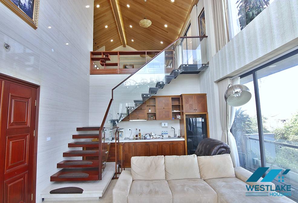 Luxury Elegant and Stylish duplex apartment for rent in Tay Ho, Ha Noi