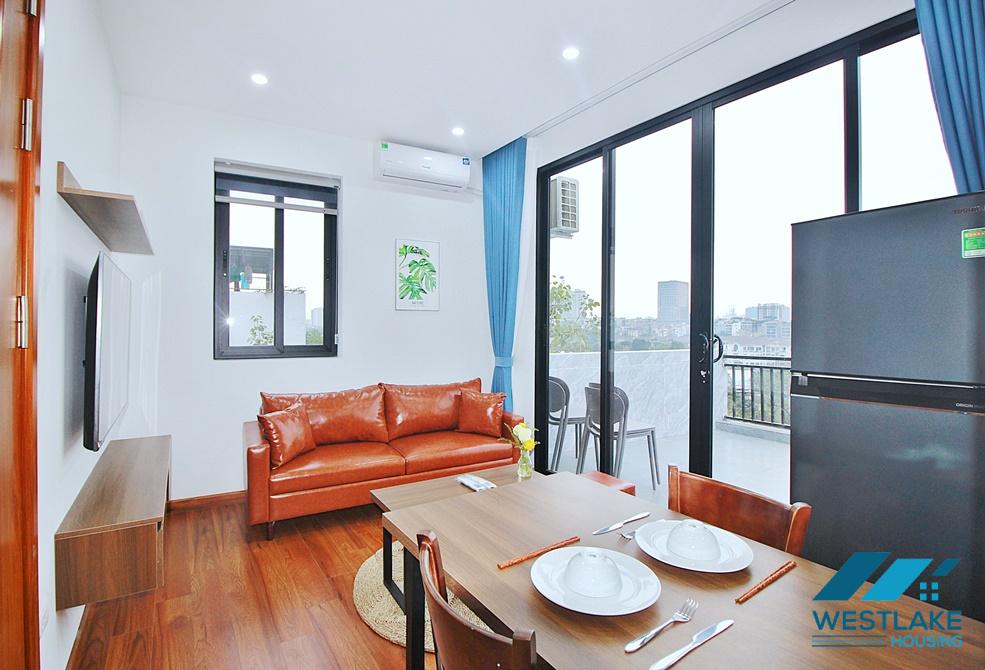 Brand new one bedroom apartment with big balcony for rent in Tay Ho, Hanoi
