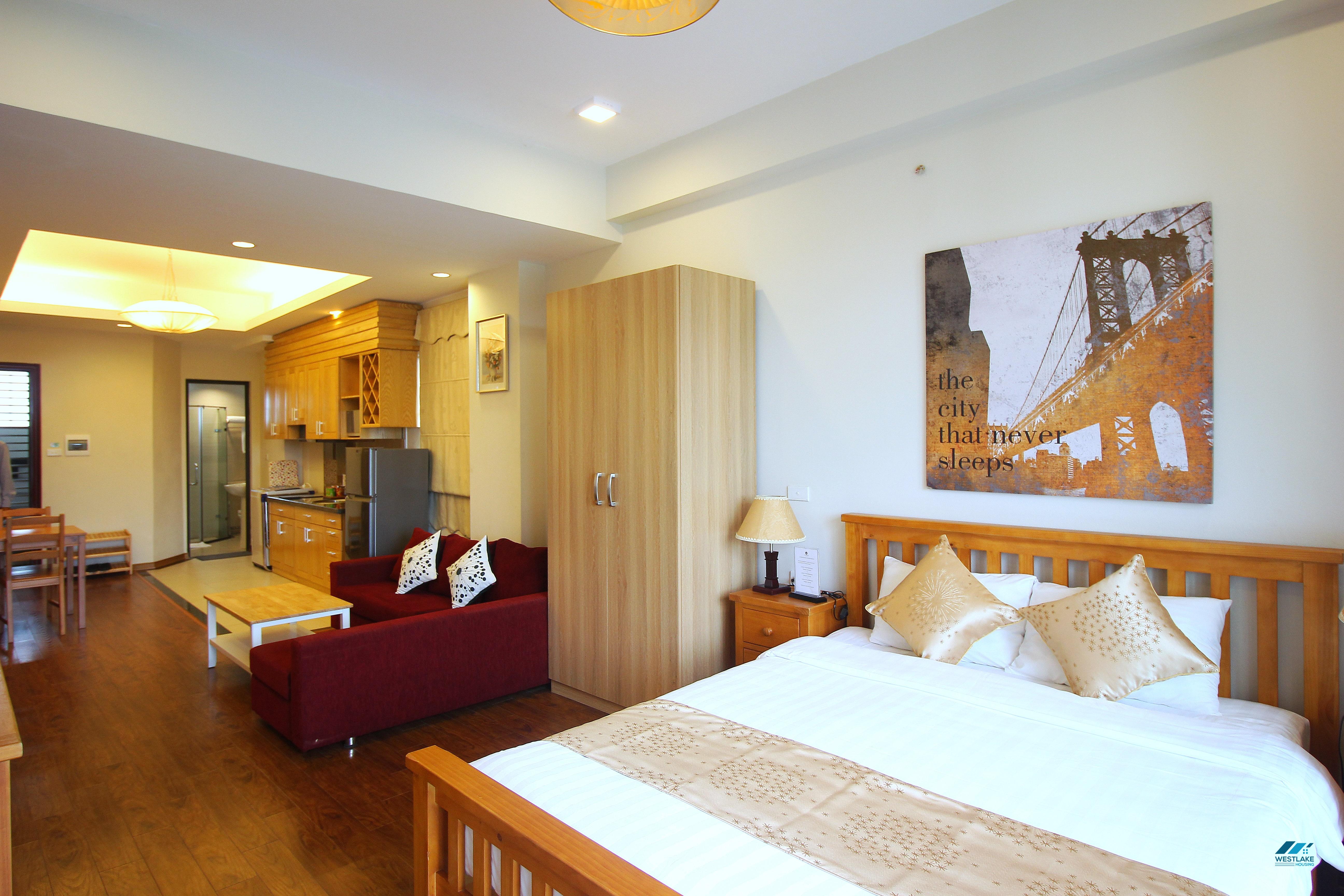 Lakeview Studio for rent in Ho Ba Mau st, Hai Ba Trung district, Ha Noi.