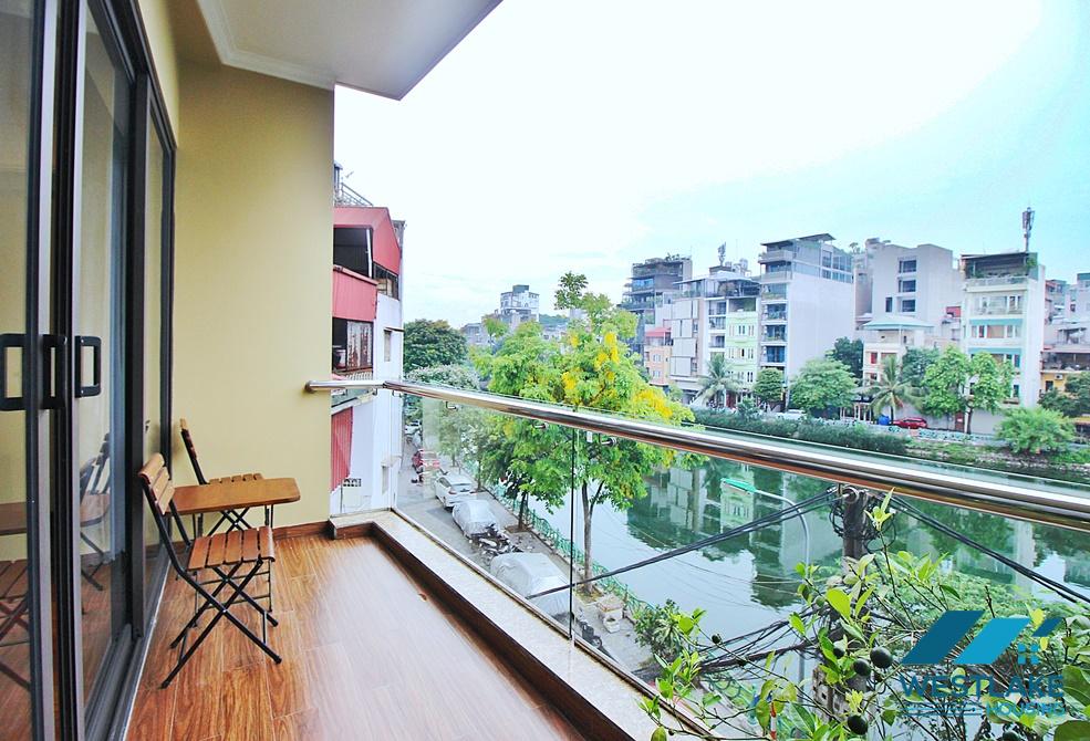 Spacious and lake view 2 bedroom apartment in Vu mien, Tay ho
