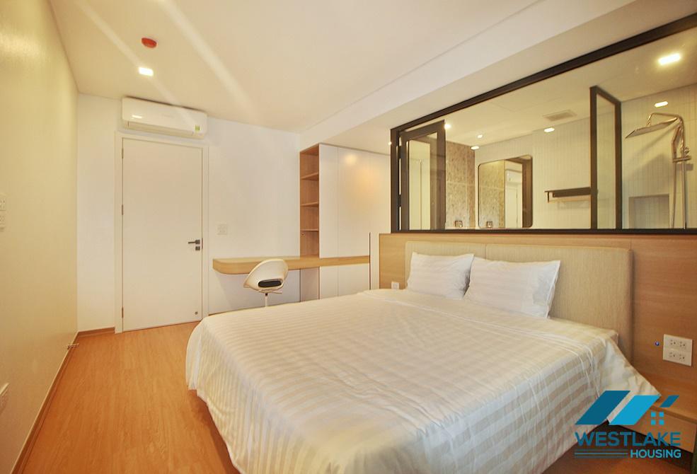 Clean and modern 02 bedrooms apartment for rent on Xuan Dieu Street, Tay Ho, Hanoi