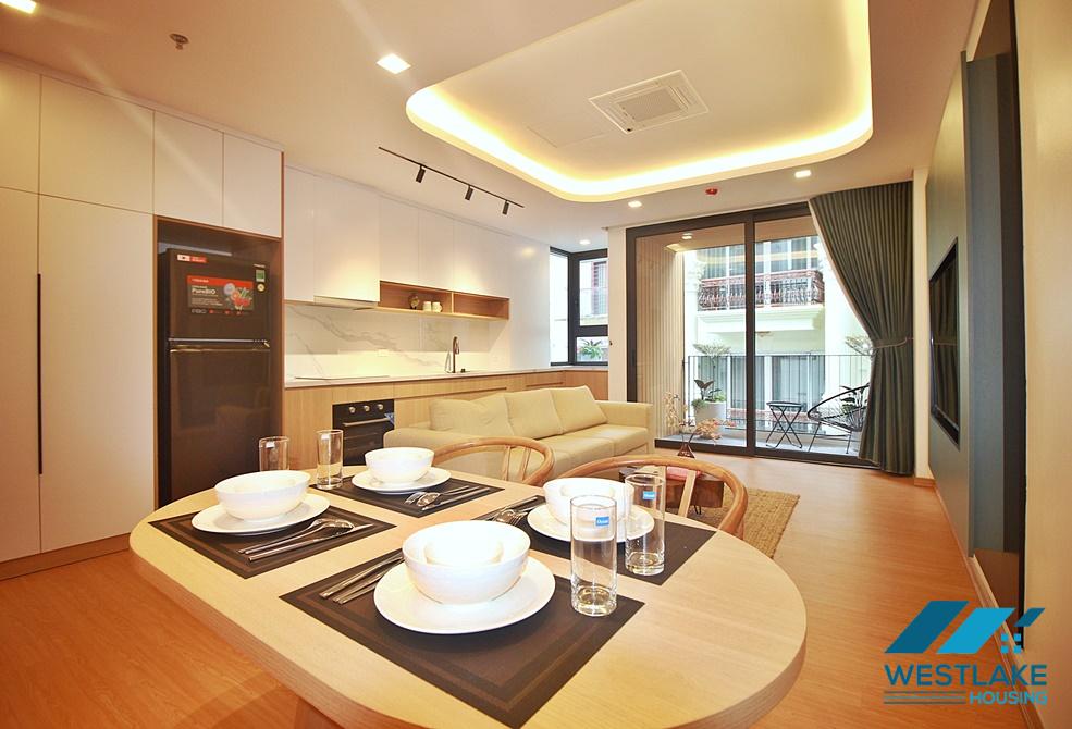 Clean and modern 02 bedrooms apartment for rent on Xuan Dieu Street, Tay Ho, Hanoi