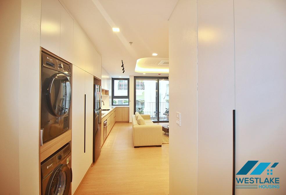 Clean and modern 02 bedrooms apartment for rent on Xuan Dieu Street, Tay Ho, Hanoi