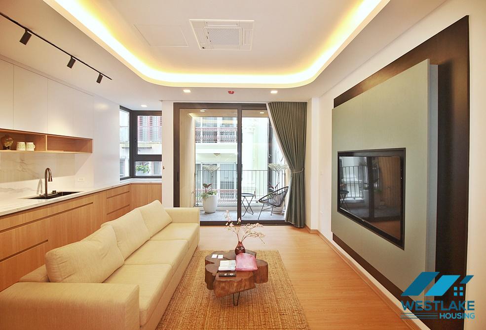 Clean and modern 02 bedrooms apartment for rent on Xuan Dieu Street, Tay Ho, Hanoi