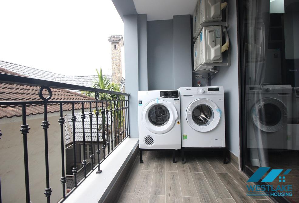 Bright one bedroom apartment for rent on To Ngoc Van street, Tay Ho district, Ha Noi