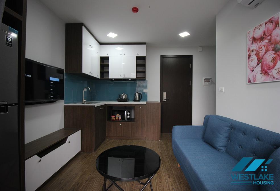 Bright one bedroom apartment for rent on To Ngoc Van street, Tay Ho district, Ha Noi