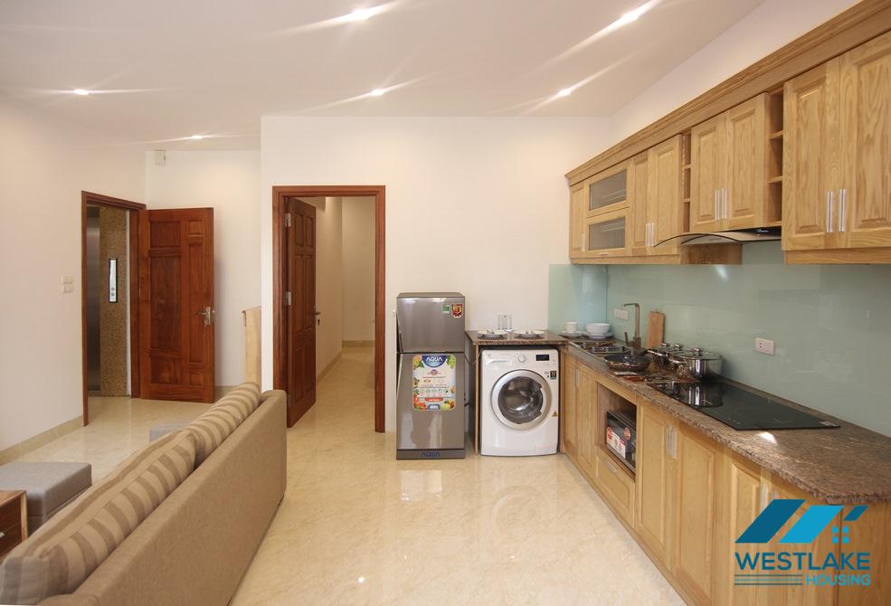 Lovely one bedroom apartment with small balcony for rent in To Ngoc Van, Tay Ho, Ha Noi