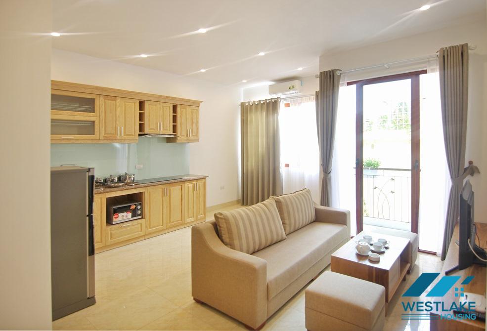 Lovely one bedroom apartment with small balcony for rent in To Ngoc Van, Tay Ho, Ha Noi
